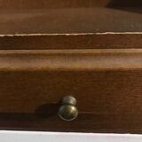 Wooden dressing mirror with drawer