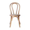 Jute upholstered bistro chair