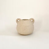 Vase "Bouboulita" en grès beige
