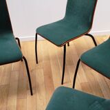 Suite de 4 chaises de salle à manger design
