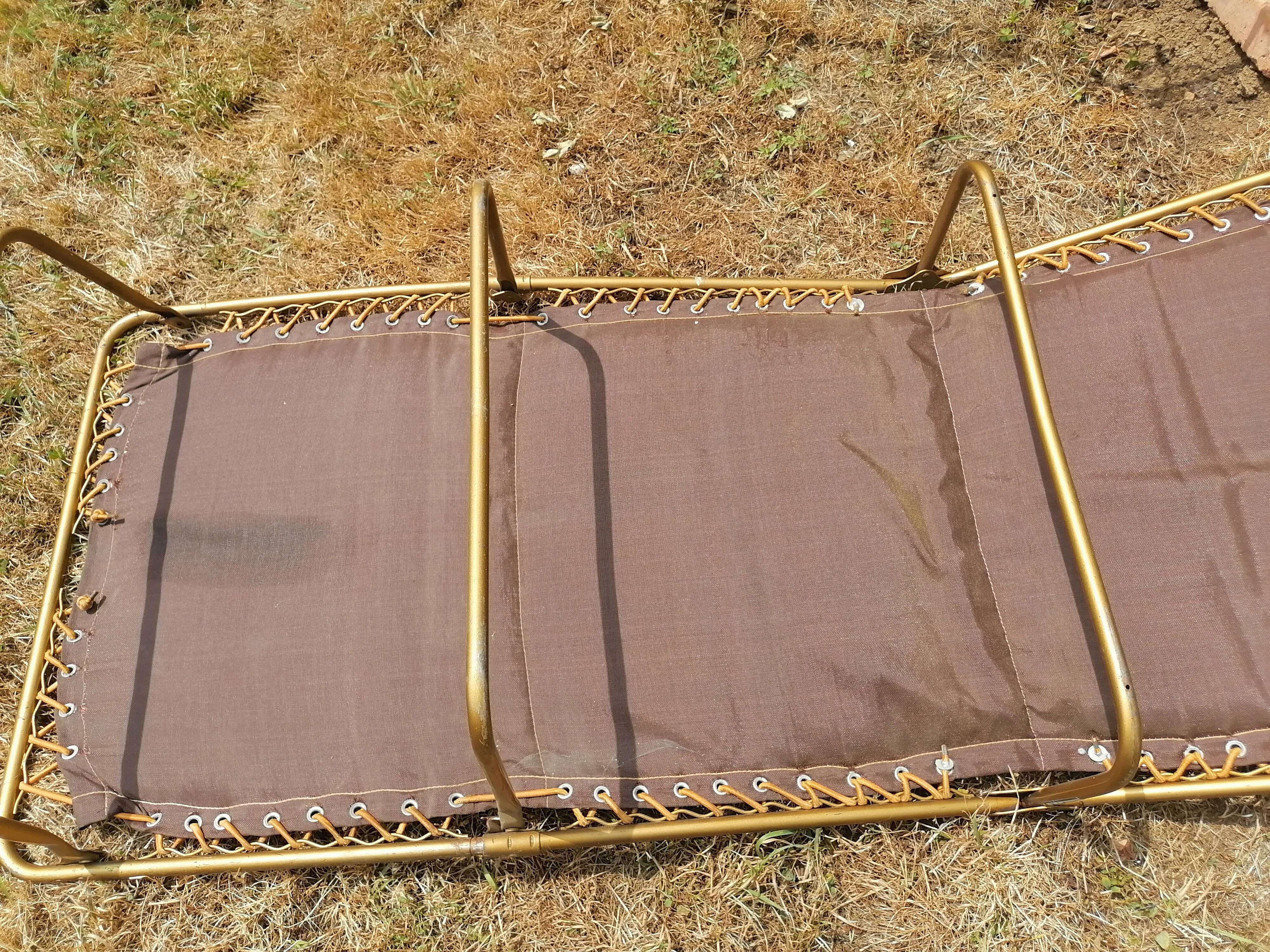 Folding bed lafuma vintage flowers