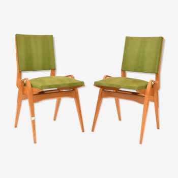 Pair of vintage chairs by Maurice Pré 1950