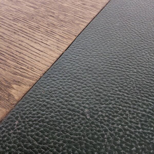 Bureau Art Déco en bois ancien avec étagère et tiroirs d'archive