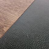 Antique Wood Art Deco Desk with Bookshelf and Archive Drawers