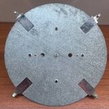 Pair of chiseled glass suspension ceiling lights