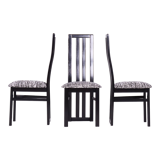 Ensemble de six chaises en hêtre du milieu du siècle fabriquées par Thon, restaurées, Tchéquie, années 1970