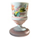 Opaline vase flowers Napoleon lll