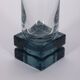 Vintage Italian Blue Crystal Glasses, 1970s, Set of 11