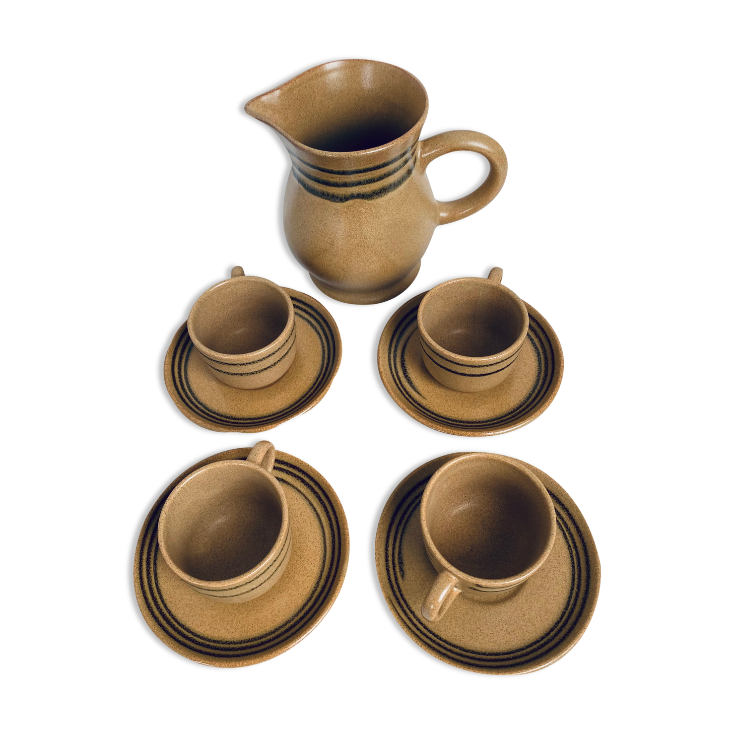 Coffee service in Sarreguemines sandstone