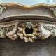 Ancien miroir et console murale en bois sculpté