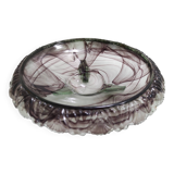 Topaz-Violet Cloud Glass Bowl or Centerpiece by Walther & Sohne, Germany