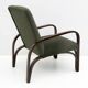 Art Dèco Italian Green Bouclè Two Armchairs and Small Sofa, 1930s