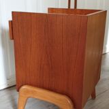 Scandinavian-style compass-footed bedside
