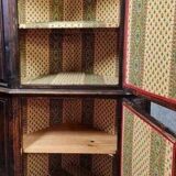 Encoignure rustique style Louis XIII en chêne massif vers 1800