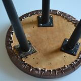 Table d'appoint, bout de canapé, petit guéridon tripode 1950