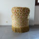 Velvet shepherdess armchair