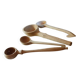 Lot de 4 cuillères/ louches en bois