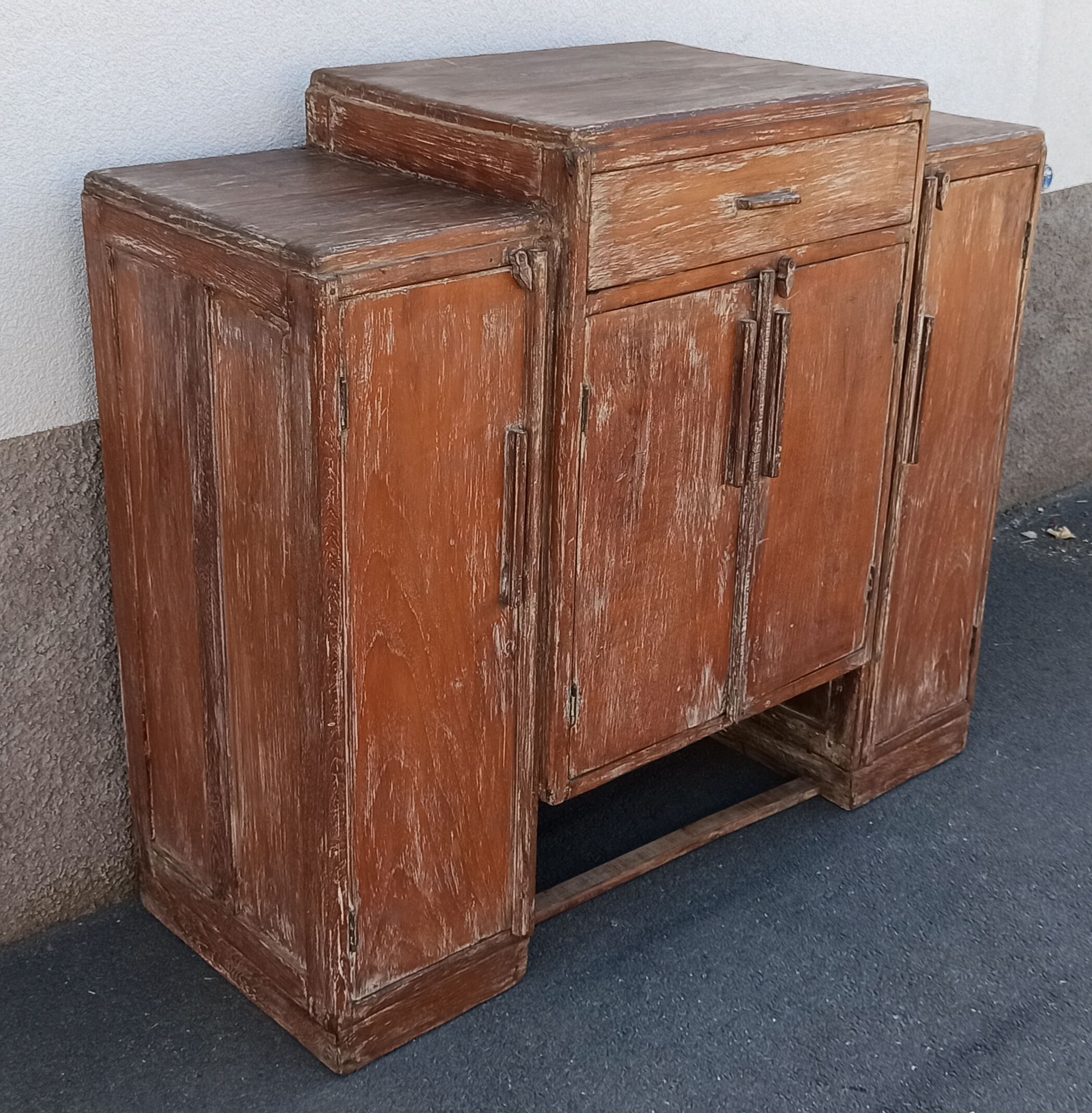 Antique wooden storage unit