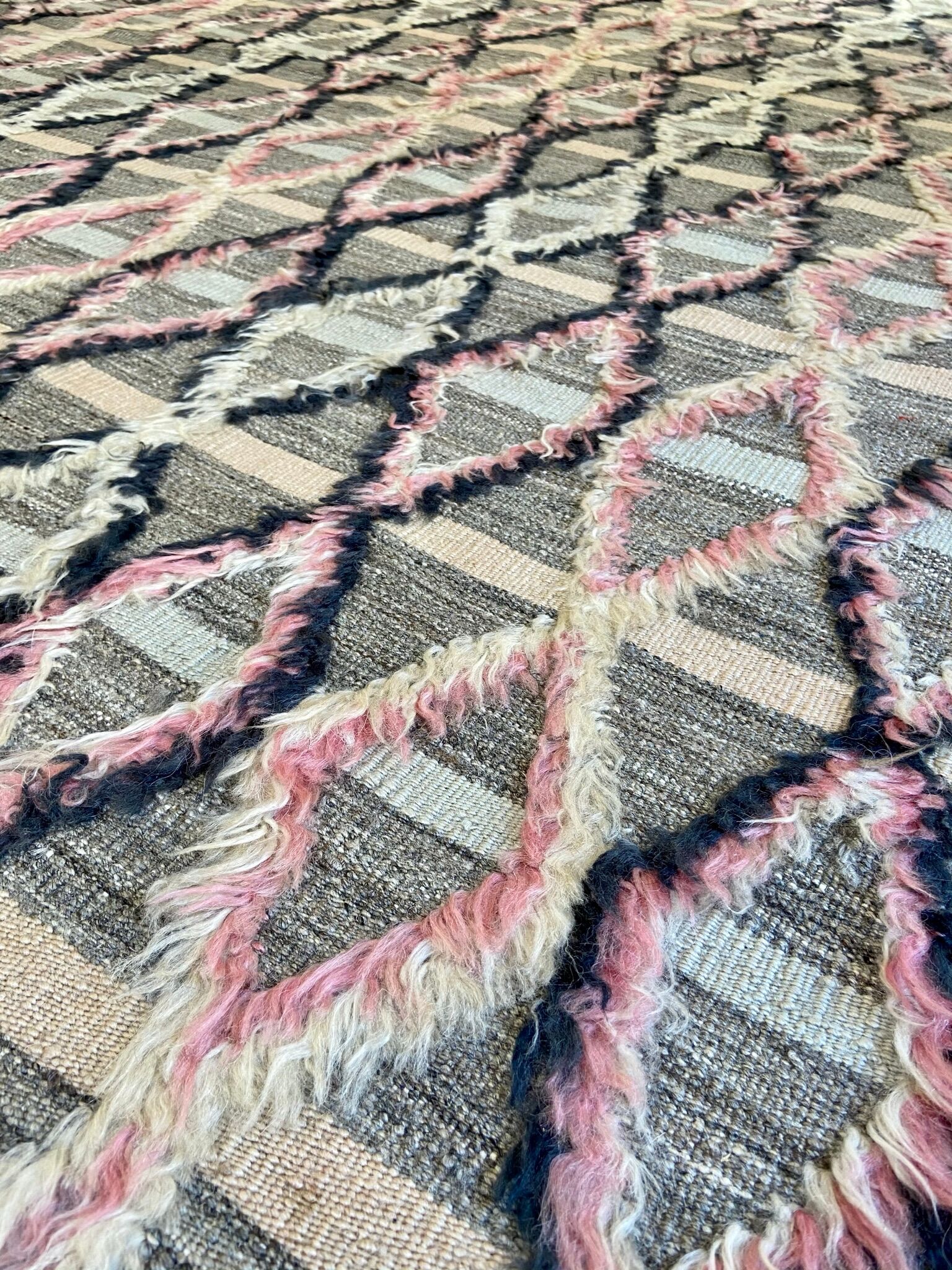 Te Grey Berber Carpet 258 X 177 cm