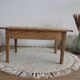 Table basse de ferme en bois brut pin et chêne