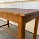 Solid oak farmtop table with 1 drawer