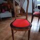 Vends 6chaises faisant partie d'une salle à manger complète en loupe d'orme