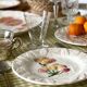 9 dessert plates and 1 barbotine dish from Sarreguemines