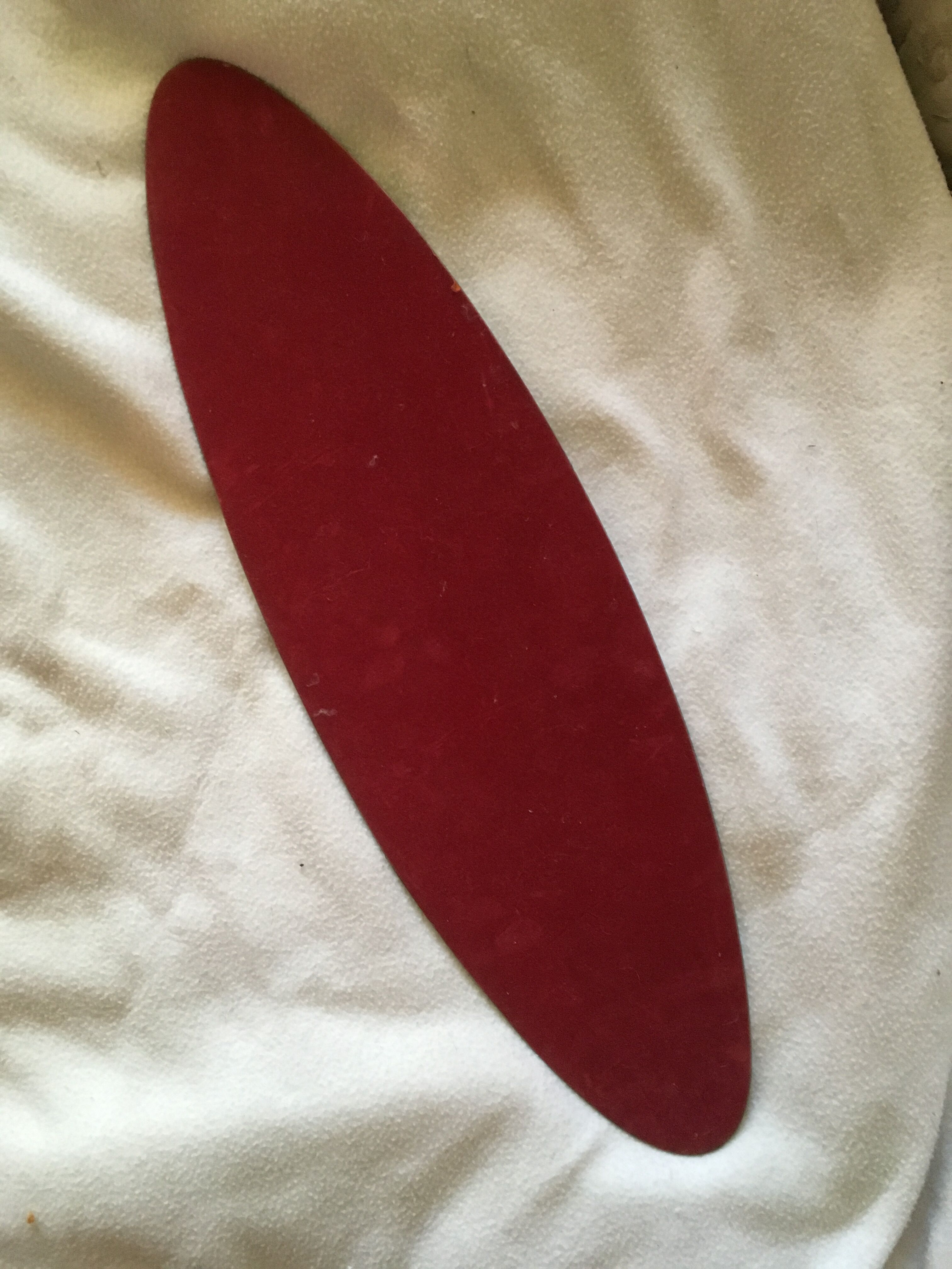 Long oval beveled mirror 60x17cm