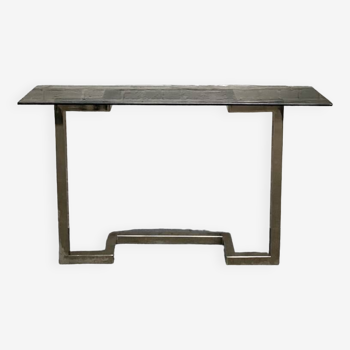 Belgo chrom style console table - 1980's