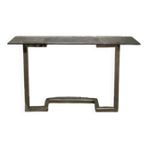 Table console belgo chromée - années 1980