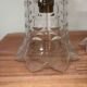 Pair of ceramic and glass wall sconces