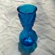 Italian vase in blue glass around the 1970s dimension: H-25cm- D-10cm-