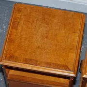 Art Deco Nightstands in Walnut, 1920s, Set of 2