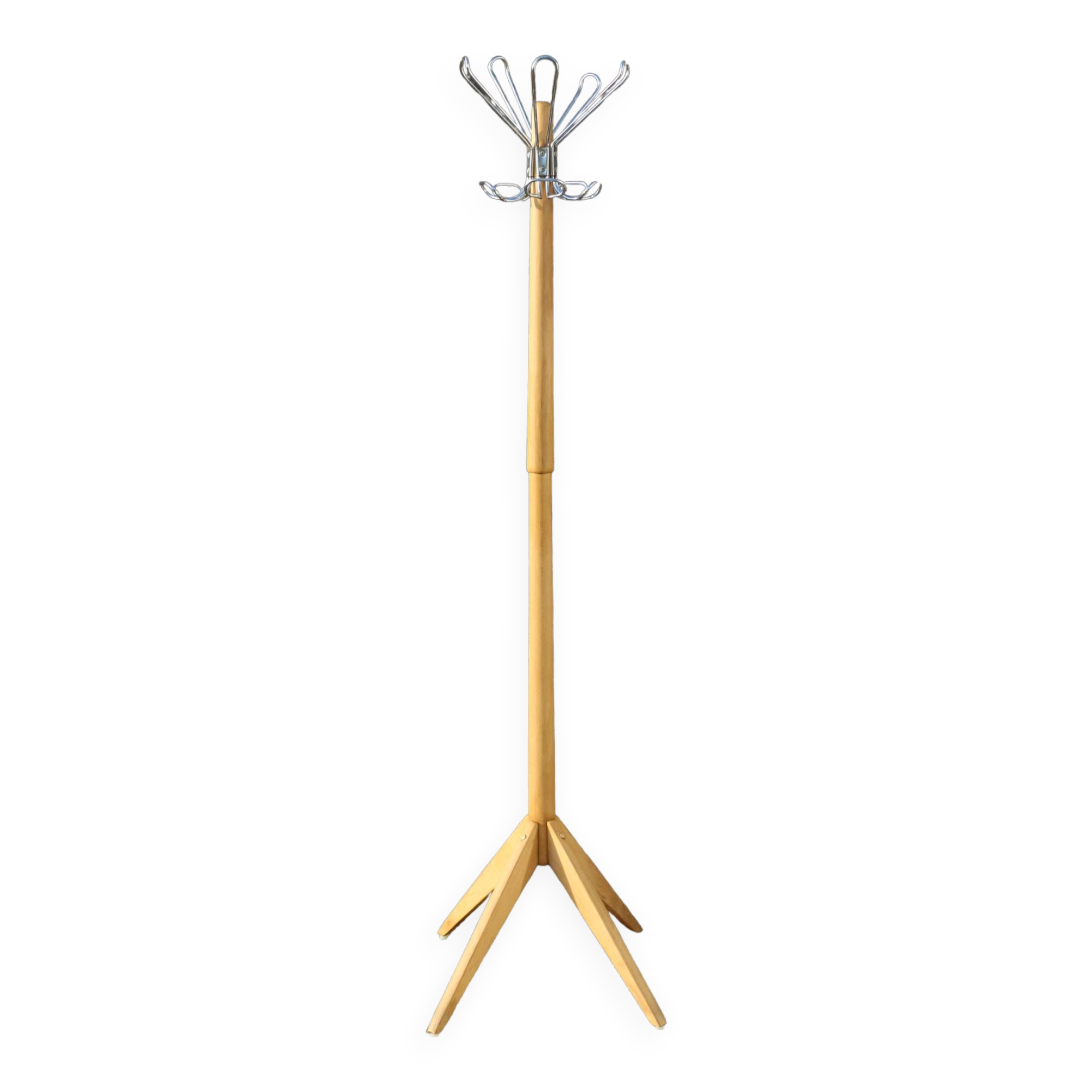 Parrot coat rack 1950 light beech