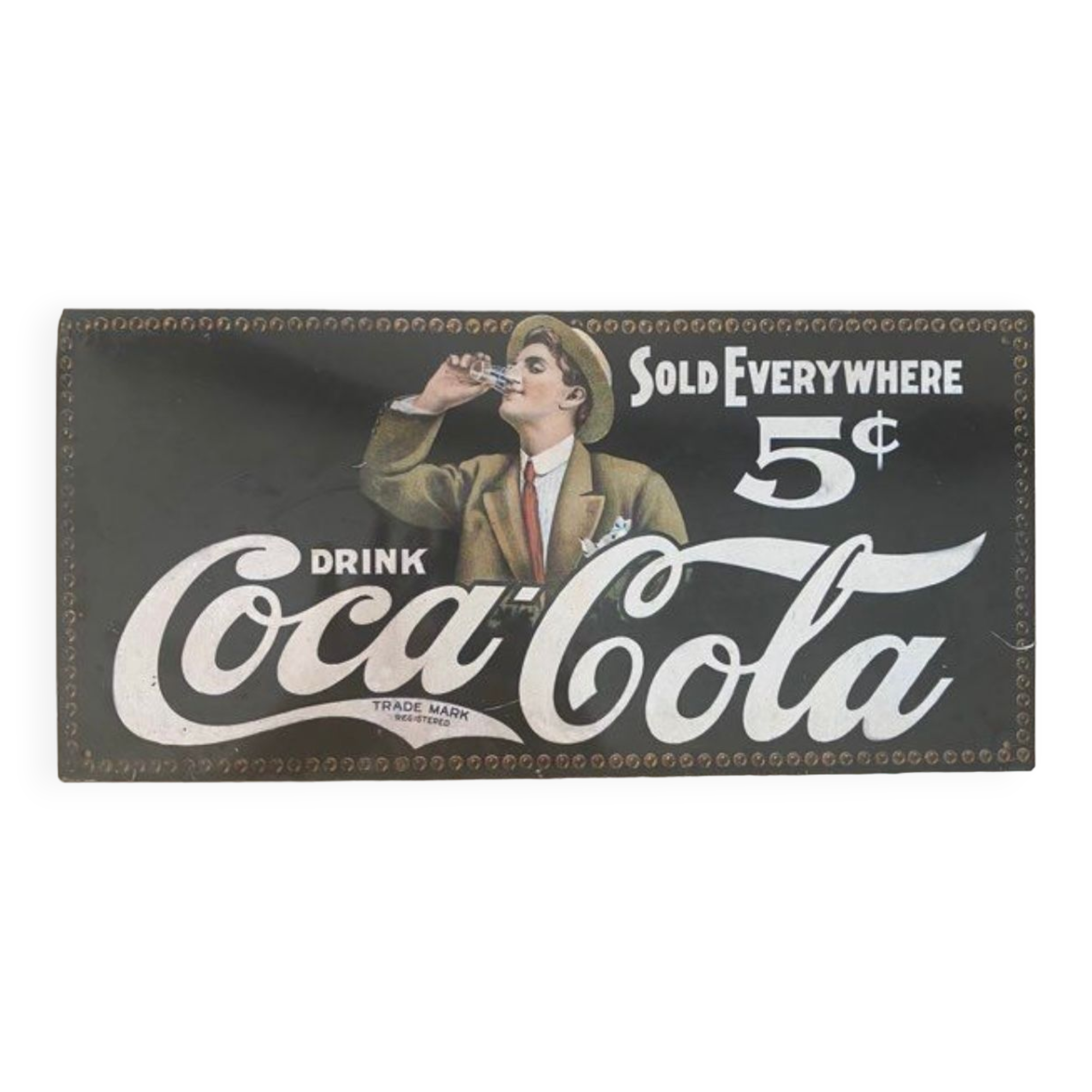 Coca-Cola metal plate