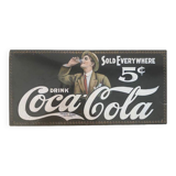 Plaque métallique Coca-Cola