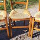 6 straw chairs