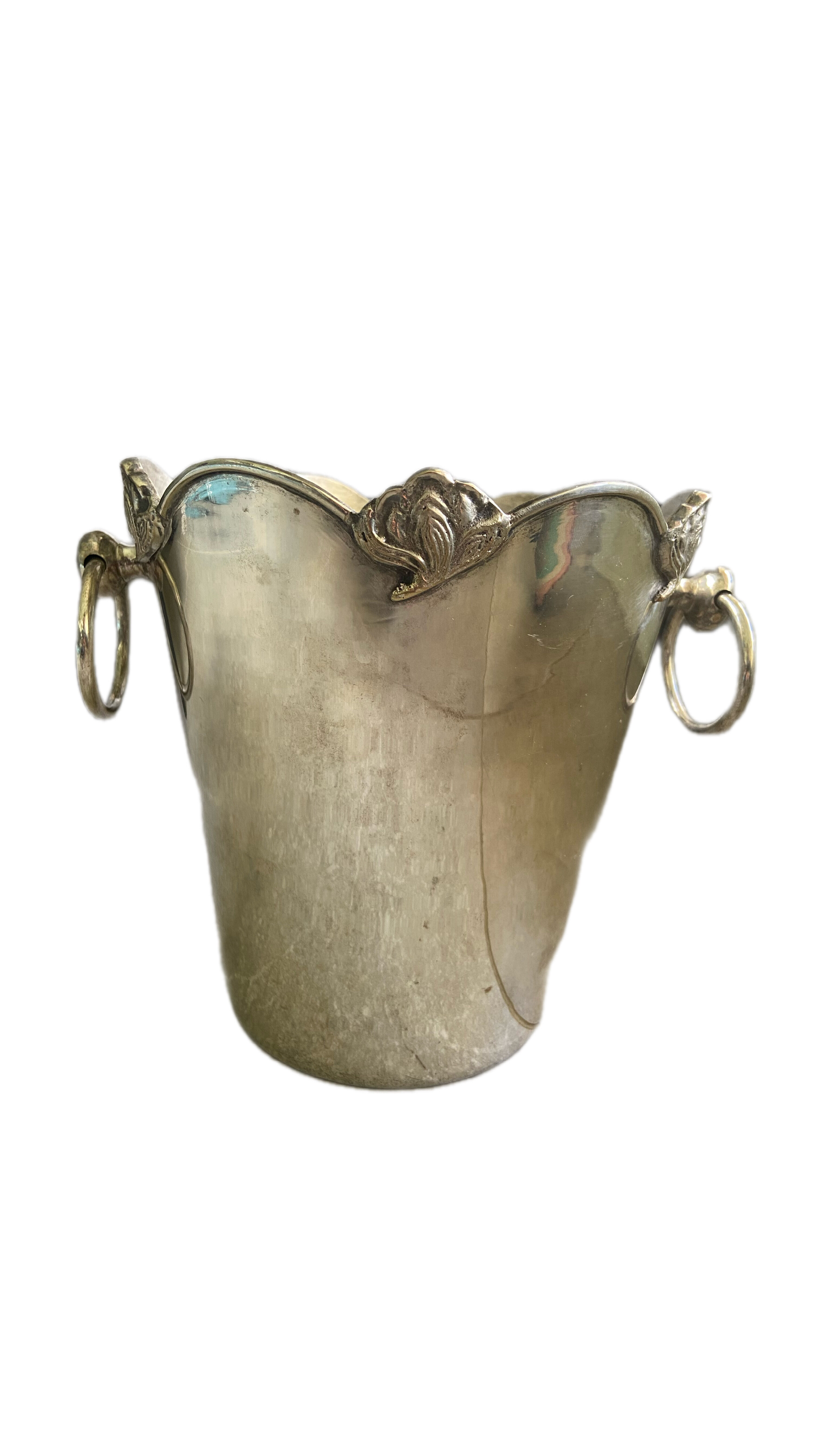 Vintage silver-plated champagne bucket – large elegant model