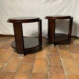 Pair of pedestal tables