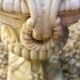 Jarre reconstituted head decorations, rings on handles