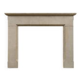 English Bath stone fireplace in the nineteenth century Gothic Revival style