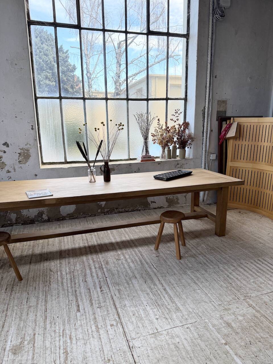 XXL solid oak farmhouse table 3.5m