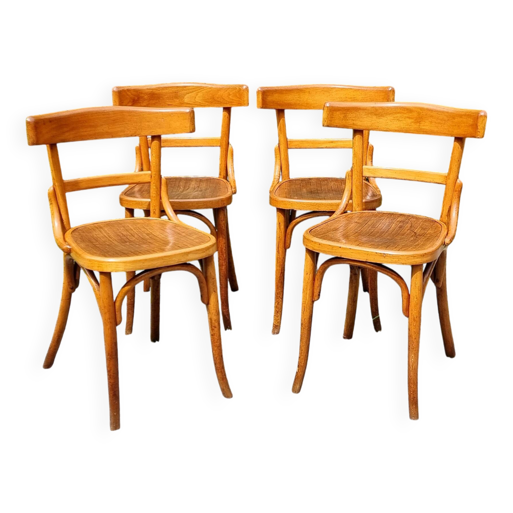 4 Fischel Wissembourg bistro chairs from the 1930s