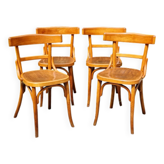 4 chaises bistrot Fischel Wissembourg années 30