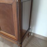 vintage - Small style chest of drawers - Louis XVI marble top with 1 drawer and 2 doors