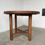 Round folding pine table mountain furniture
