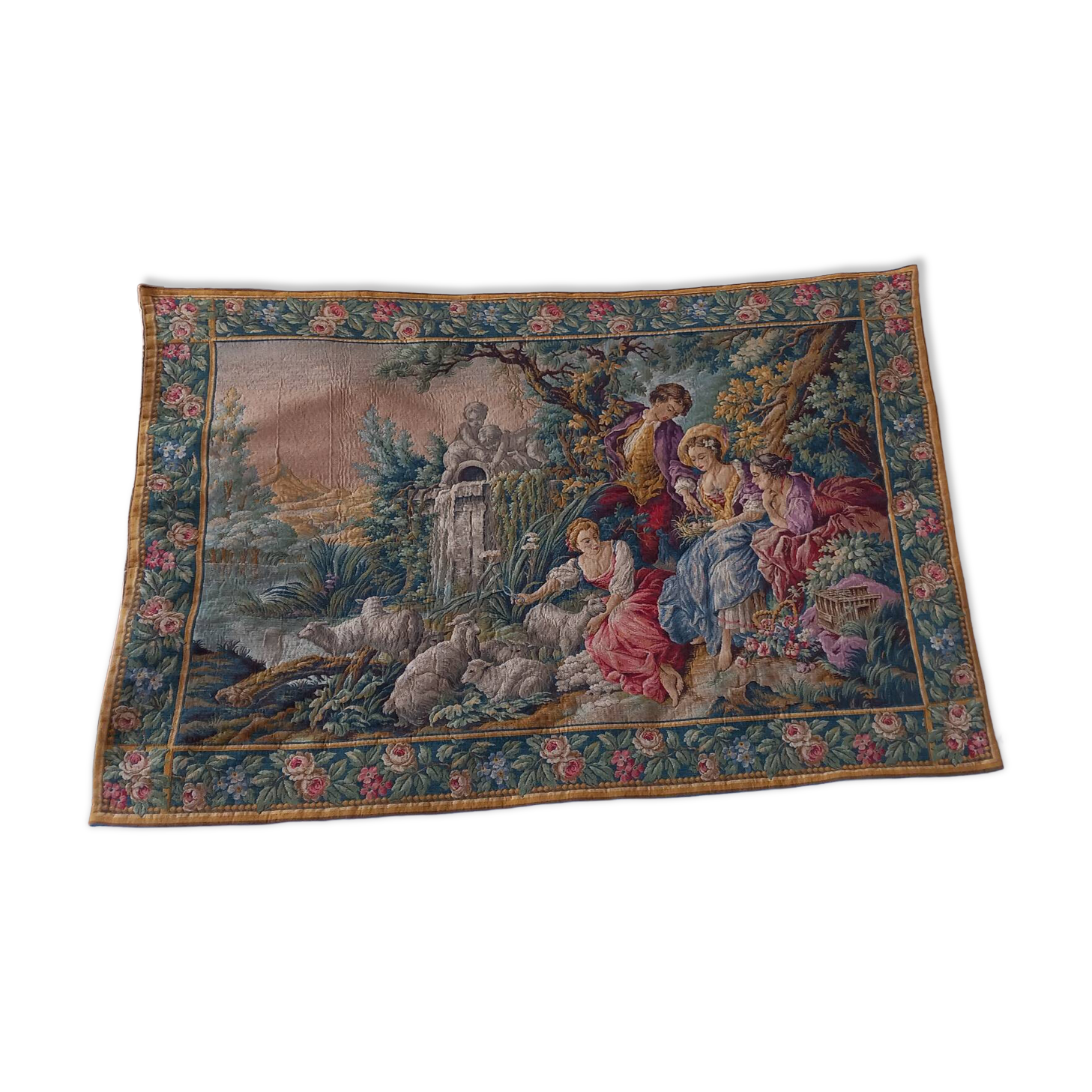 French wall tapestry Jacquard - La Filandiere