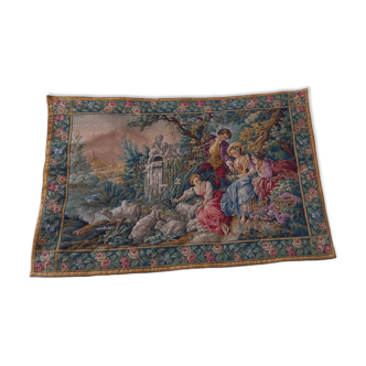 Tapisserie murale française Jacquard- La Filandiere