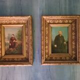Pair of portraits - 19th century