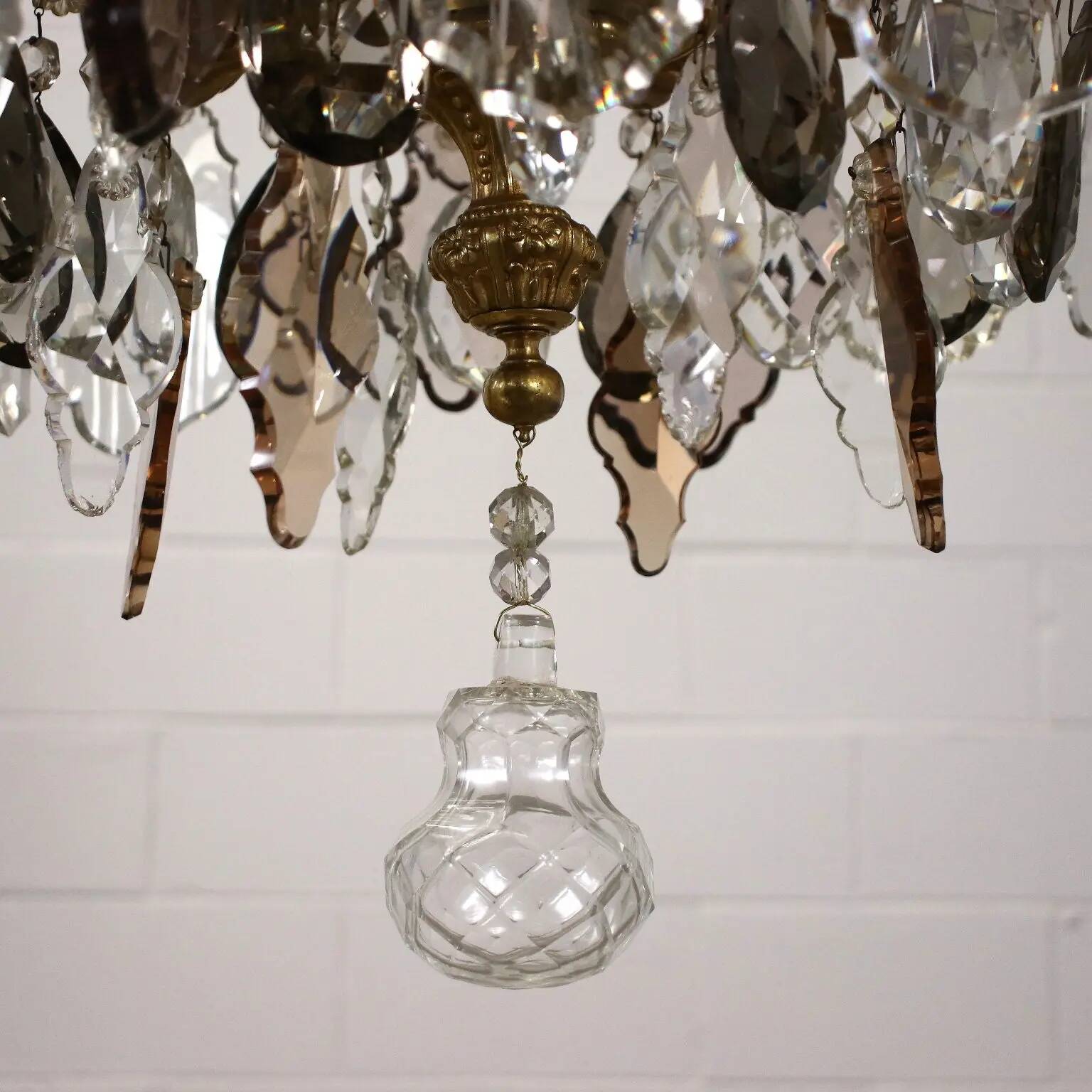 Glass chandelier Italy 20th Century